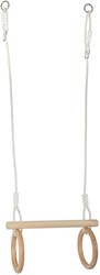 Small Foot houten trapeze met gymnastiekringen - buitenspeelgoed 100cm