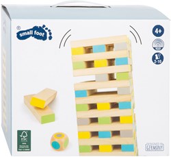 Small Foot jeu d'équilibre en bois XXL tour bancale pour jouer dehors