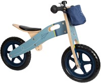 Small Foot houten loopfiets blauw vliegtuig - balansfiets voor kinderen