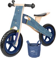 Small Foot houten loopfiets blauw vliegtuig - balansfiets voor kinderen-3