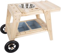 Small Foot houten modderkeuken compact buitenkeuken met wielen