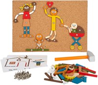 Small Foot hamerspel familie huis houten speelgoed creatief-2