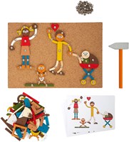 Small Foot hamerspel familie huis houten speelgoed creatief-3