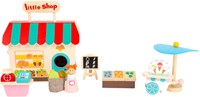 Small Foot houten speelwinkel poppenhuis - meeneemkoffer, 15-delig-2