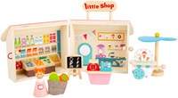 Small Foot houten speelwinkel poppenhuis - meeneemkoffer, 15-delig-3