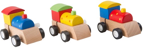 Small Foot houten trein opwindbaar FSC speelgoedtrein per stuk