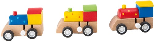 Small Foot houten trein opwindbaar FSC speelgoedtrein per stuk-2