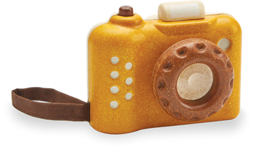 PlanToys Houten Speelgoed Mijn eerste camera - boomgaard