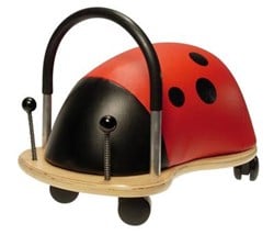 Wheelybug porteur coccinelle large - jouet en bois à chevaucher