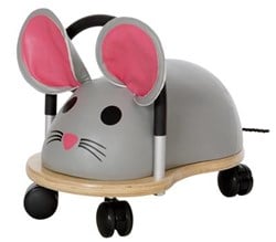 Wheelybug porteur souris small - jouet en bois à chevaucher