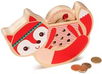 Lilliputiens tirelire Alice - tirelire en bois animaux pour enfants