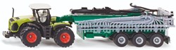 Siku tracteur Claas Xerion - véhicule de ferme jouet avec citerne 1:87