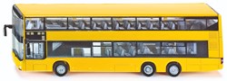 Siku bus à impériale MAN modèle jouet 1:87 jaune avec pneus en caoutchouc