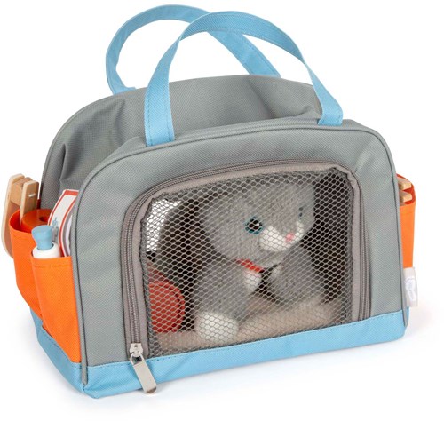 Small Foot knuffel kat - pluche speelgoed met draagtas en verzorgingsset-3