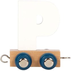 Small Foot houten lettertrein speelgoed Polar letter P decoratie