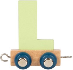 Small Foot houten lettertrein Polar L - educatief speelgoed trein