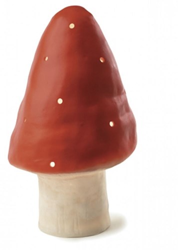 Egmont Toys Heico lamp paddenstoel 15x28 cm rood