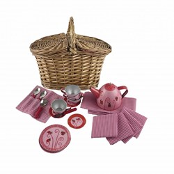 Egmont Toys Service à thé Boîte dans le panier Coccinelle 27x15x21 cm