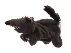 Egmont Toys Handpop dier wolf 30 cm