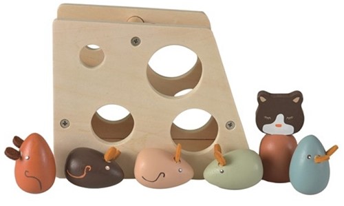 Egmont Toys Houten vormendoos kaas 17x65x 13 cm