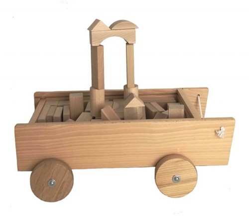 Egmont Toys Blokkenwagen hout 41x21x14 cm