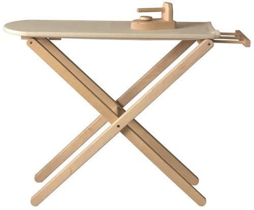 Egmont Toys Table à repasser en bois avec fer à repasser 71x23x62 cm