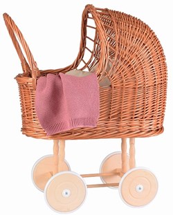 Egmont Toys Berceau de landau pour poupée avec capuchon en caoutchouc 50x30x58 cm