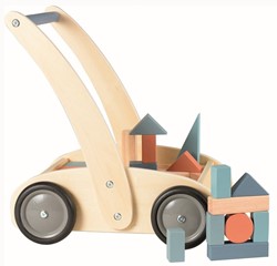 Egmont Toys Houtenduwkar met blokken 38x28x40 cm