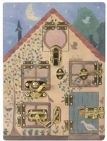 Egmont Toys educatief activity bord konijnenhuis FSC hout 3+ 40x30 cm
