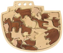 Egmont Toys houten puzzel Ark van Noah - educatief speelgoed 35x29 cm