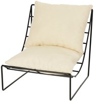 Egmont Toys chaise de poupée métal avec coussin - meuble poupée 17x15x15 cm