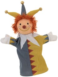 Egmont Toys handpop nar harlekijn 29 cm poppenkast speelgoed