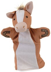 Egmont Toys handpop paard knuffelpop 29 cm speelgoed