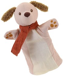 Egmont Toys handpop hond knuffel 29 cm voor kinderen