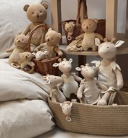 Egmont Toys peluche coton bio doudou ours Marcel 20 cm bébé-2