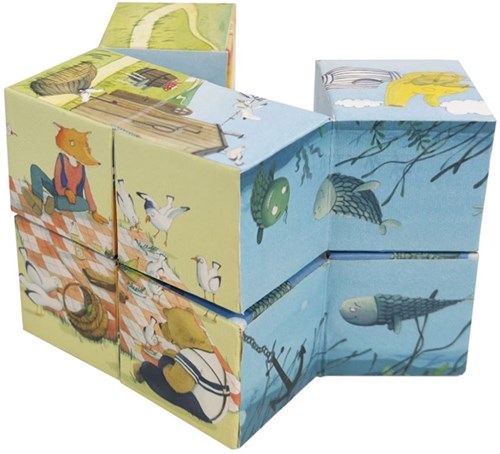 Egmont Toys kubus speelgoed Infinity cube Zee FSC karton 9x9x9 cm