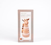 Egmont Toys houten speelgoed piramide Giraffe Leonie 21 cm stapeltoren-2