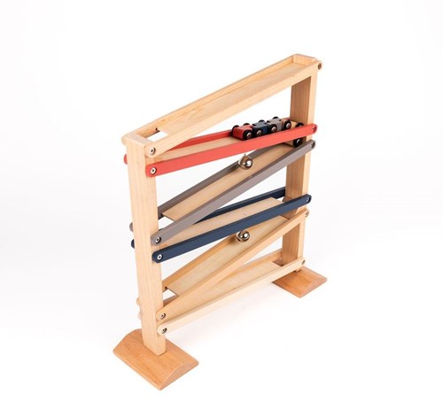 Egmont Toys houten autobaan FSC hout met bel - speelgoed racebaan-2
