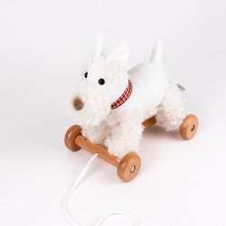 Egmont Toys houten trekfiguur hond Lola speelgoed 1+ jaar