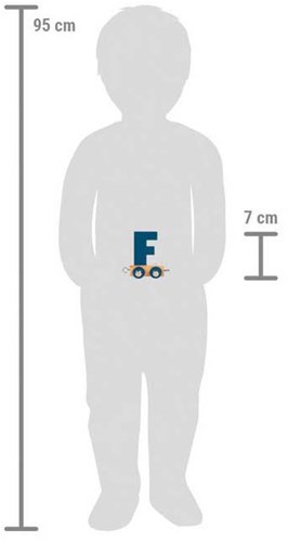 Small Foot houten lettertrein Polar F - speelgoed trein decoratie-2