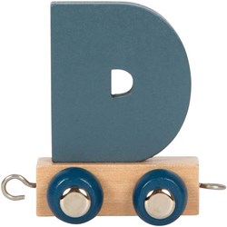 Small Foot houten lettertrein Polar D - houten speelgoed trein decoratie
