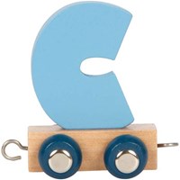 Small Foot houten lettertrein Polar - houten speelgoed letter C