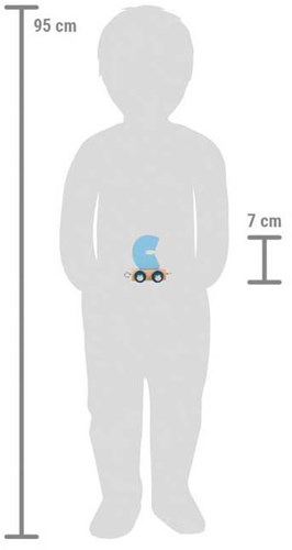 Small Foot houten lettertrein Polar - houten speelgoed letter C-2