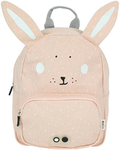 Trixie rugzak - schooltas waterafstotend Mrs. Rabbit roze konijn