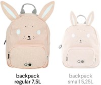 Trixie rugzak - schooltas waterafstotend Mrs. Rabbit roze konijn-3