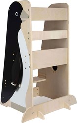 Small Foot tour d'apprentissage en bois pingouin Wild Life - tabouret Montessori 92cm