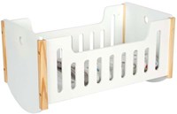 Houten poppenbed wit Little Button - poppenbedje voor poppen tot 46 cm-2