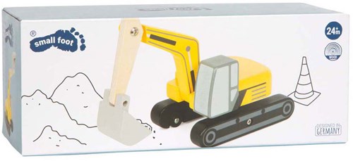 Small Foot jouet pelleteuse en bois - véhicule de chantier pour enfants