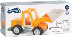 Small Foot chargeuse sur pneus en bois - véhicule de chantier avec pelle
