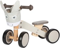 Small Foot houten loopfiets ezel met stuurtas - grijs - peuterspeelgoed-2